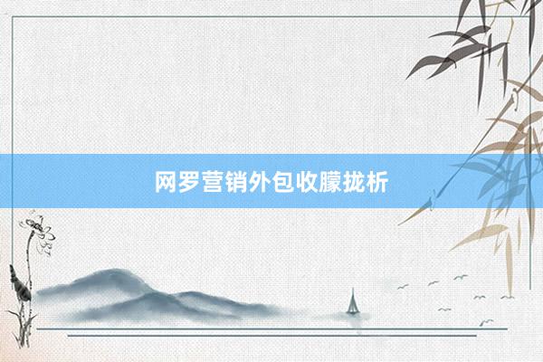 网罗营销外包收朦拢析